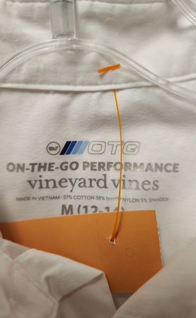 Vineyard Vines Boy's Size 12/14 White Shirt