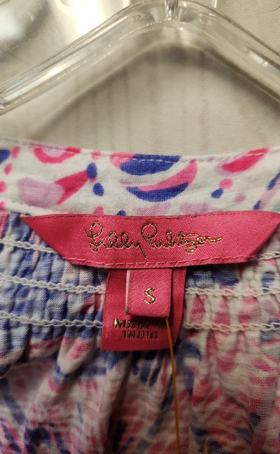 Lilly Pulitzer Women's Size S Pink & Blue Sleeveless Top
