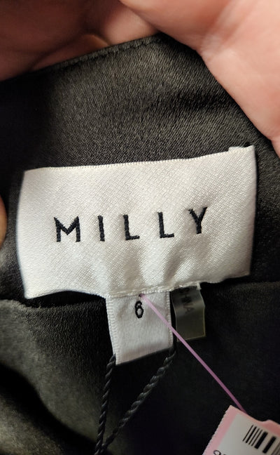 NWT Milly Women's Size 6 Black Dress