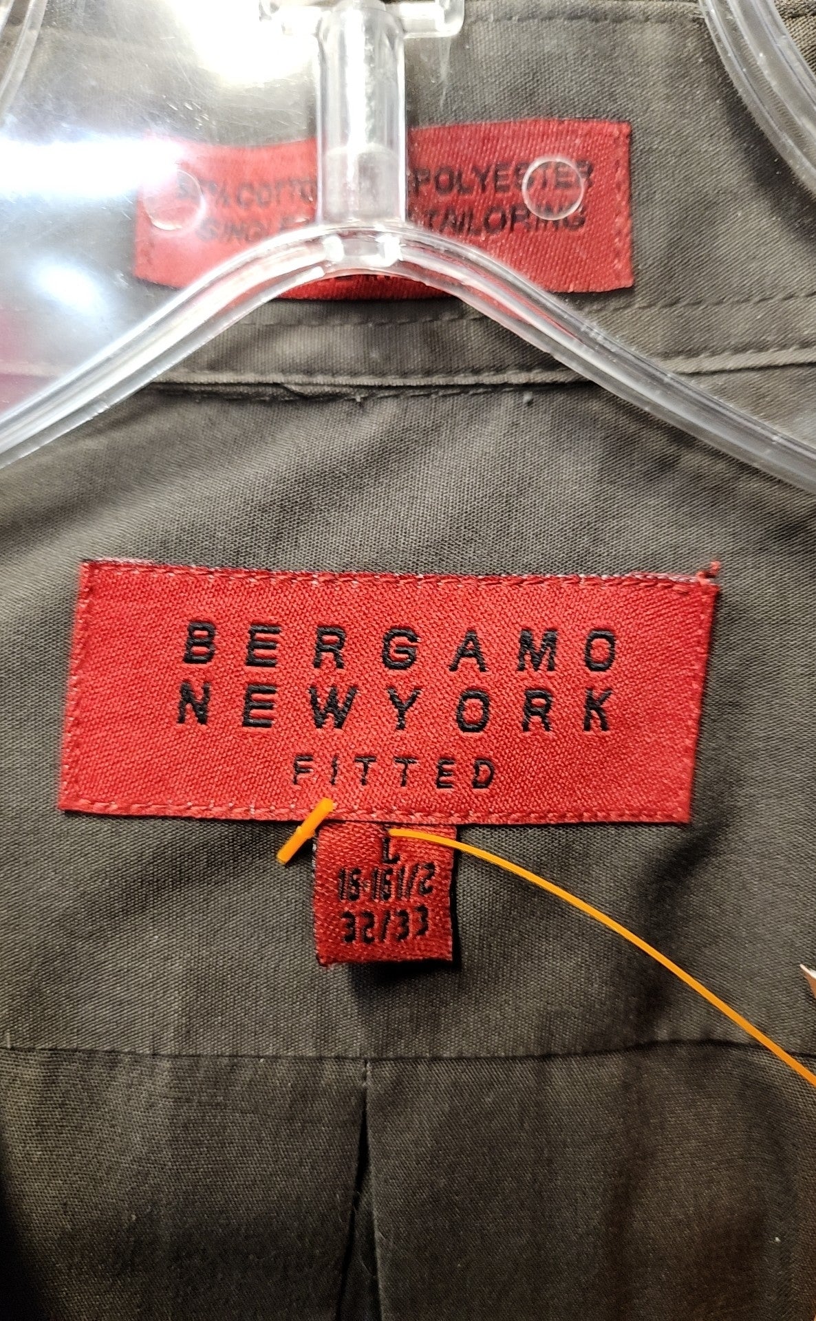 Bergamo Men's Size L Gray Shirt