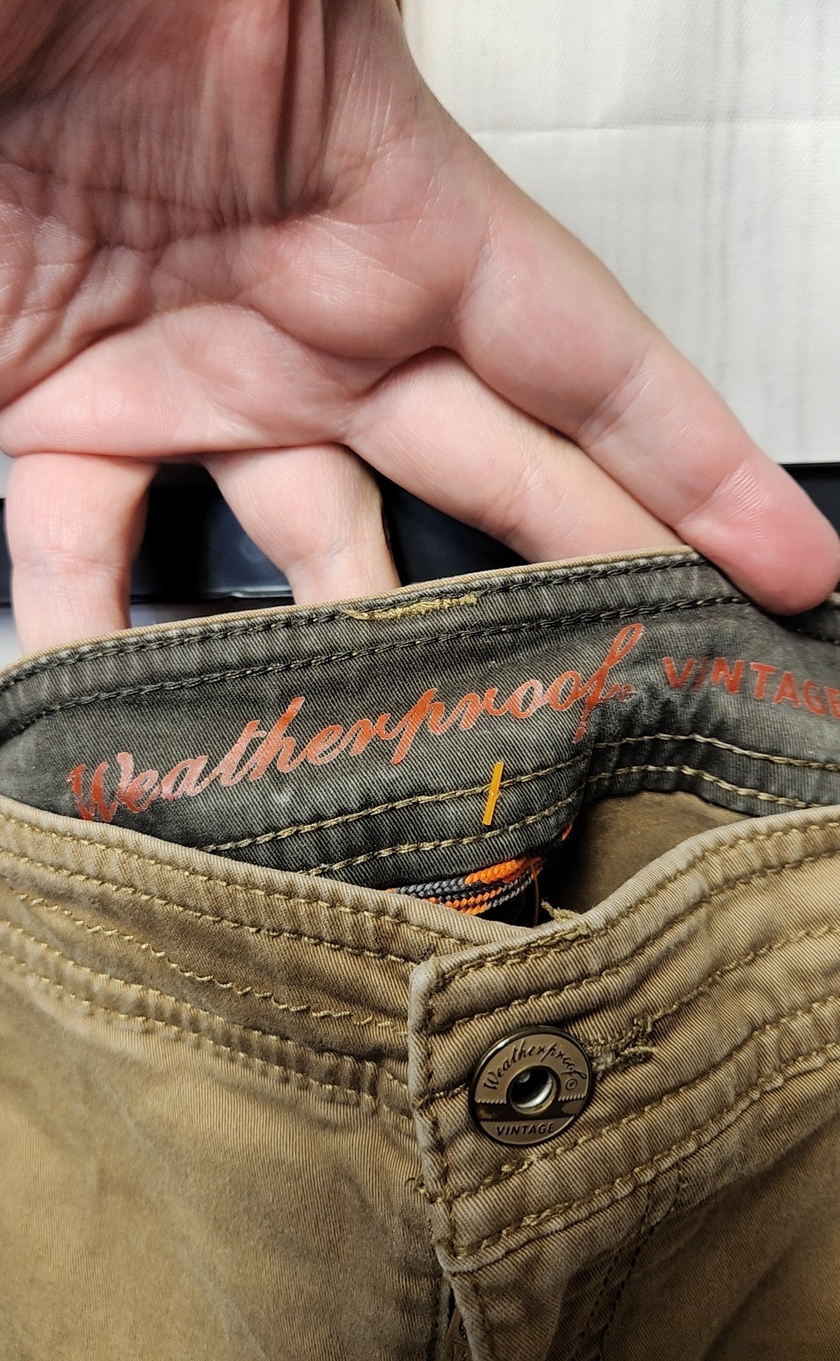 Weatherproof Men's Size 38x30 Tan Pants