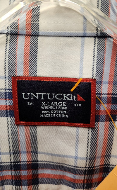 Untuckit Men's Size XL Blue Shirt
