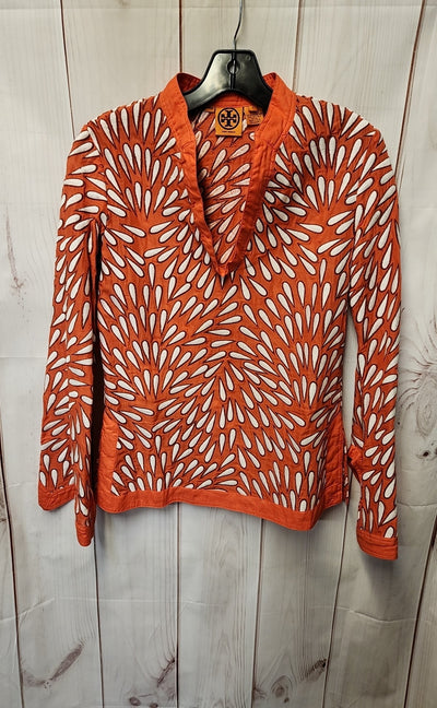 Tory Burch Women's Size 4 Red Long Sleeve Top