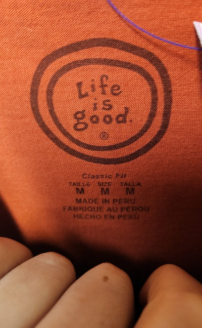 Life Is Good Men's Size M Red Shirt
