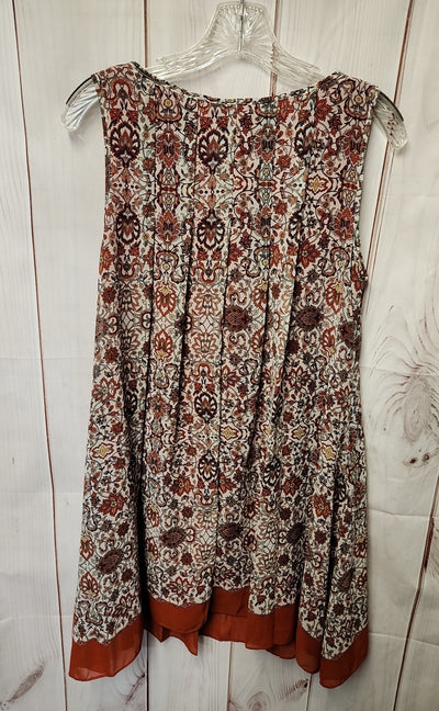 Max Studio Women's Size S White & Red Floral Dress
