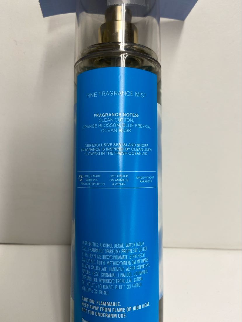 Bath & Body Works Sea Island Shore Fine Fragrance Mist 8fl oz Perfume