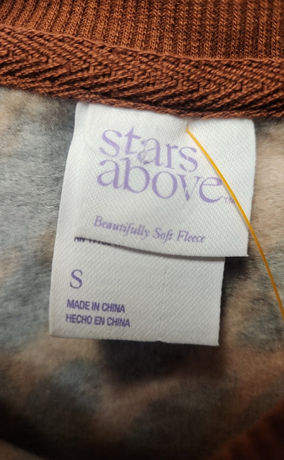 Stars Above Women's Size S Brown Animal Print Sweatshirt