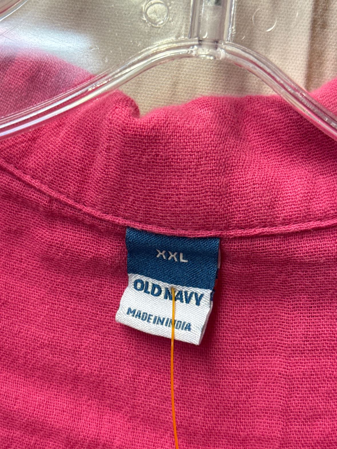 Old Navy Women's Size XXL Pink Short Sleeve Top