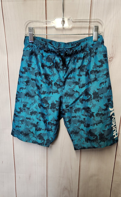 Hurley Boy's Size 7/8 Teal Swim Trunks