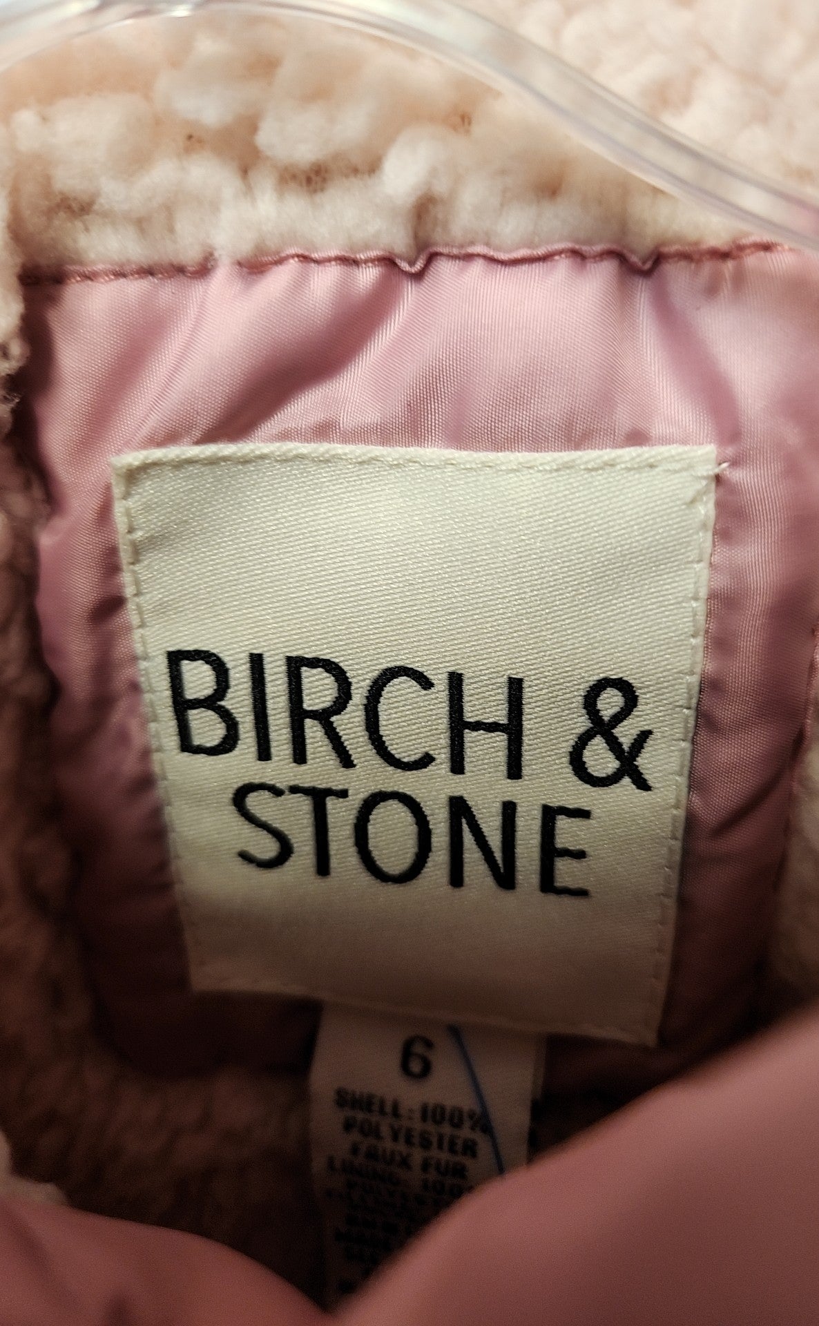 Birch and Stone Girl's Size 6 Pink Vest