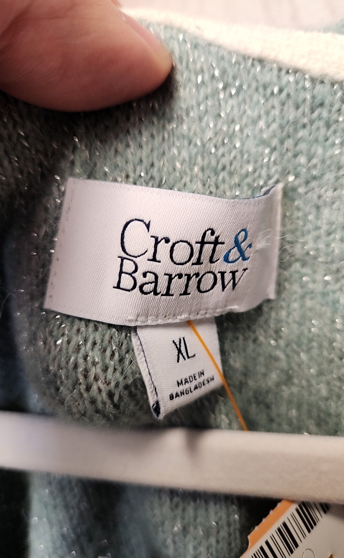 NWT Croft & Barrow Women's Size XL Green Cardigan