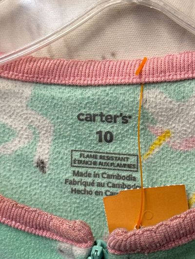 Carters Girl's Size 10 Green Pajamas