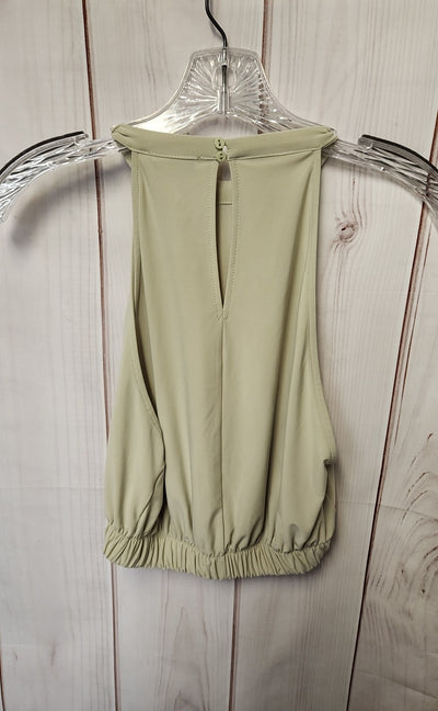 Zara Women's Size S Green Sleeveless Top