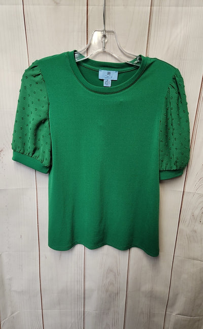Cece Women's Size XS Green Short Sleeve Top