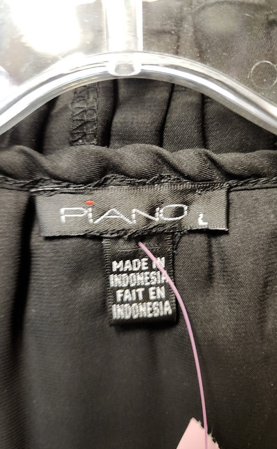 Piano Women's Size L Black Sleeveless Top