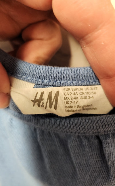 H&M Girl's Size 3/4 Blue Dress