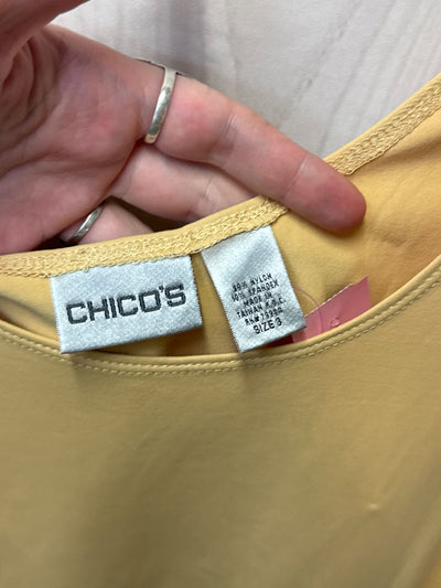 Chico's Women's Size 3 = XL Yellow Sleeveless Top