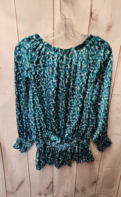 Cynthia Steffe Women's Size S Teal 3/4 Sleeve Top