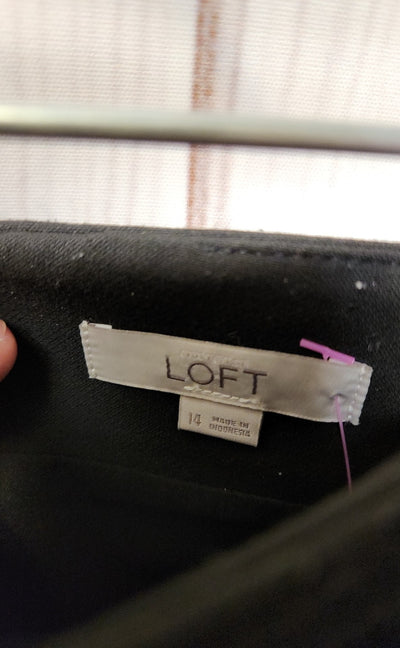 Loft Women's Size 14 Black Skirt