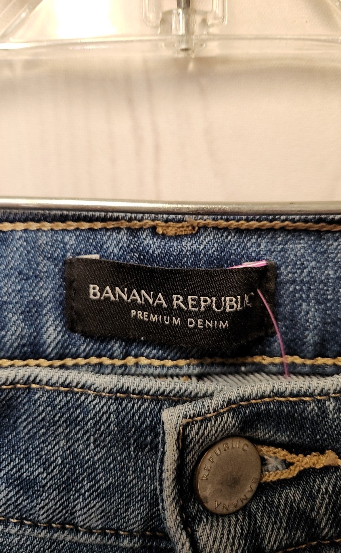 Banana Republic Women's Size 29 (7-8) Petite Blue Jeans Ultra High Rise Slim Fit