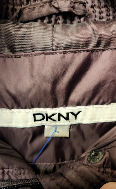 DKNY Women's Size L Purple Coat