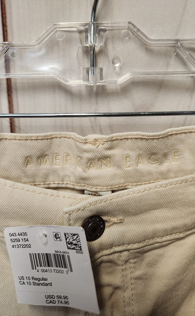 NWT American Eagle Women's Size 30 (9-10) Beige Jeans Stovepipe