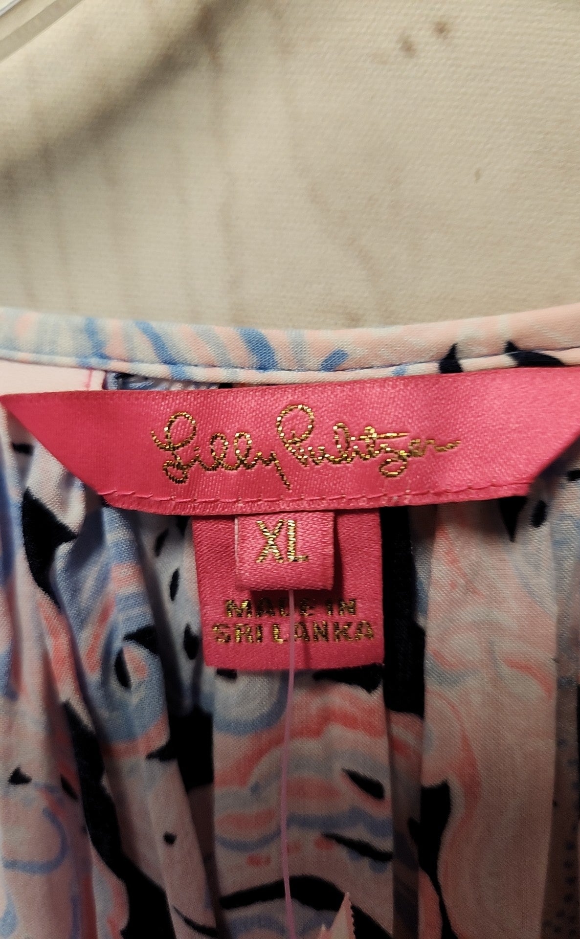 Lilly Pulitzer Women's Size XL Pink 3/4 Sleeve Top