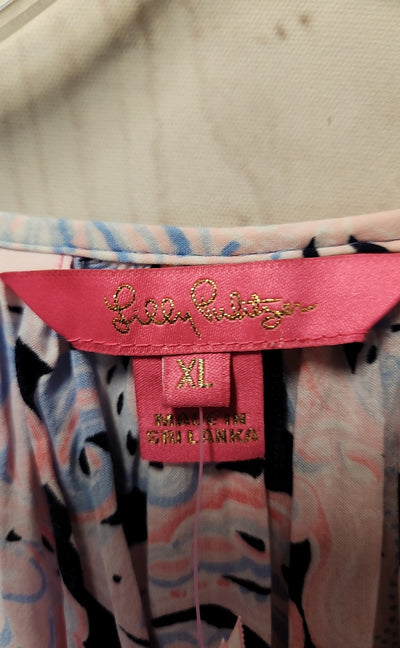 Lilly Pulitzer Women's Size XL Pink 3/4 Sleeve Top