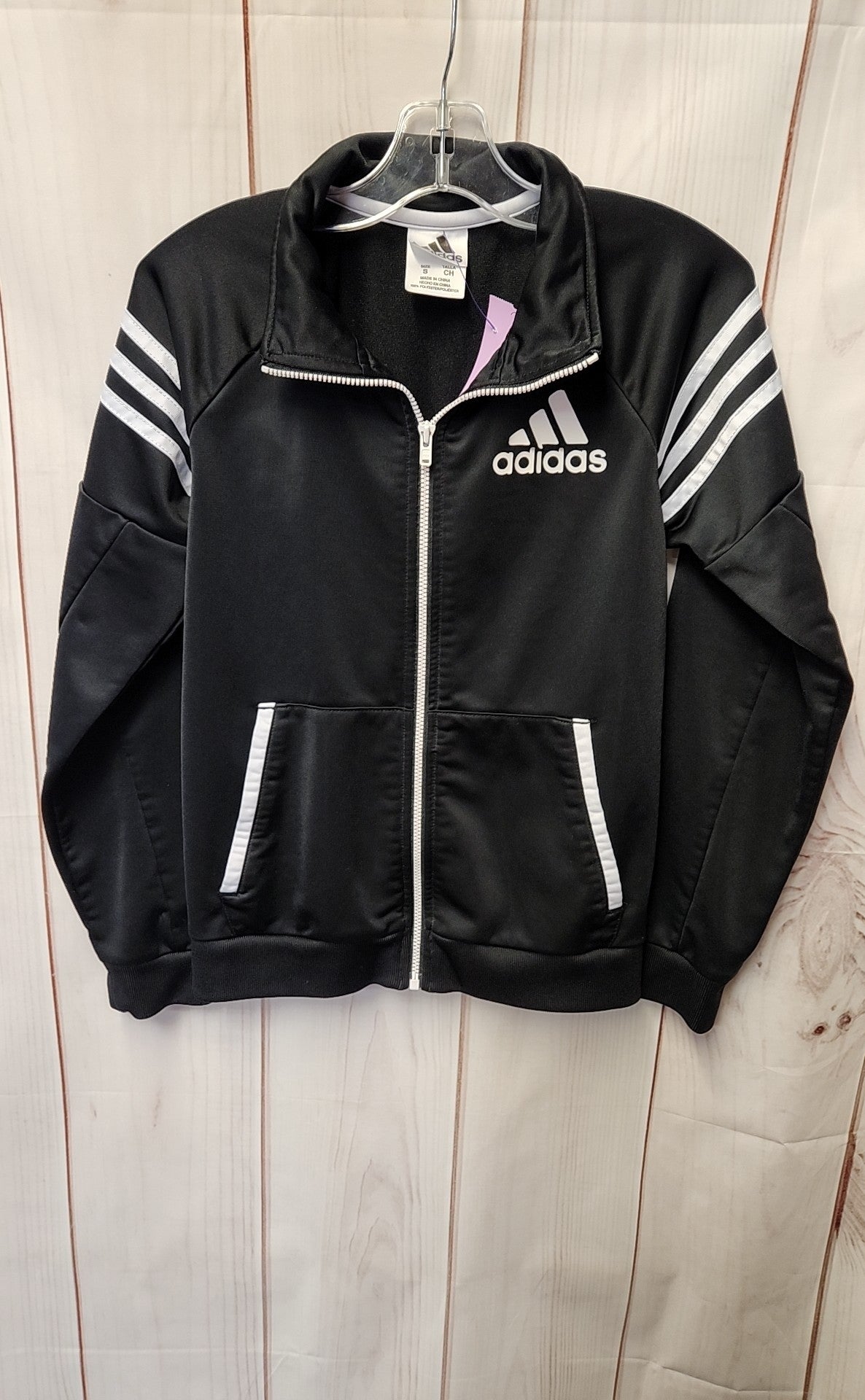 Adidas Boy's Size 8/10 Black Jacket