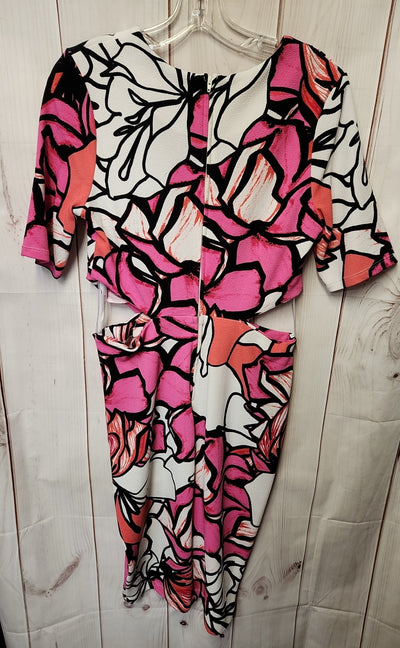 Bisou Bisou Women's Size 10 Pink Floral Dress