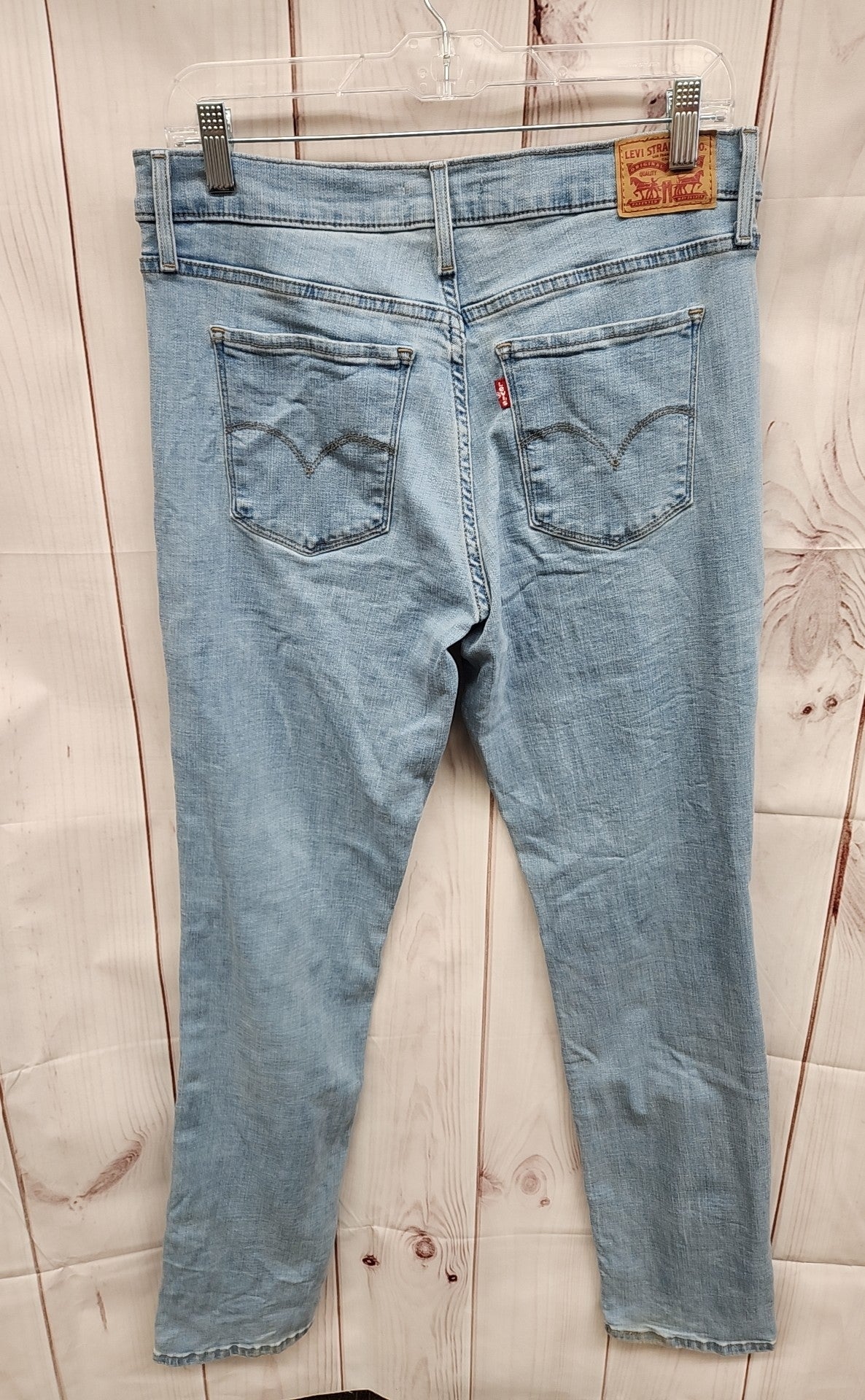 Levis Women's Size 31 (11-12) 314 Shaping Straight Blue Jeans