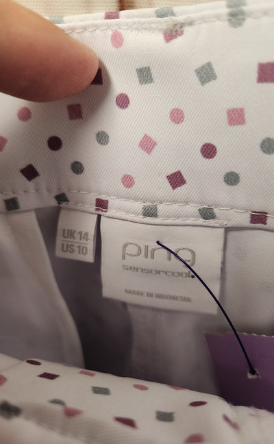 Ping Women's Size 10 White & Pink Shorts