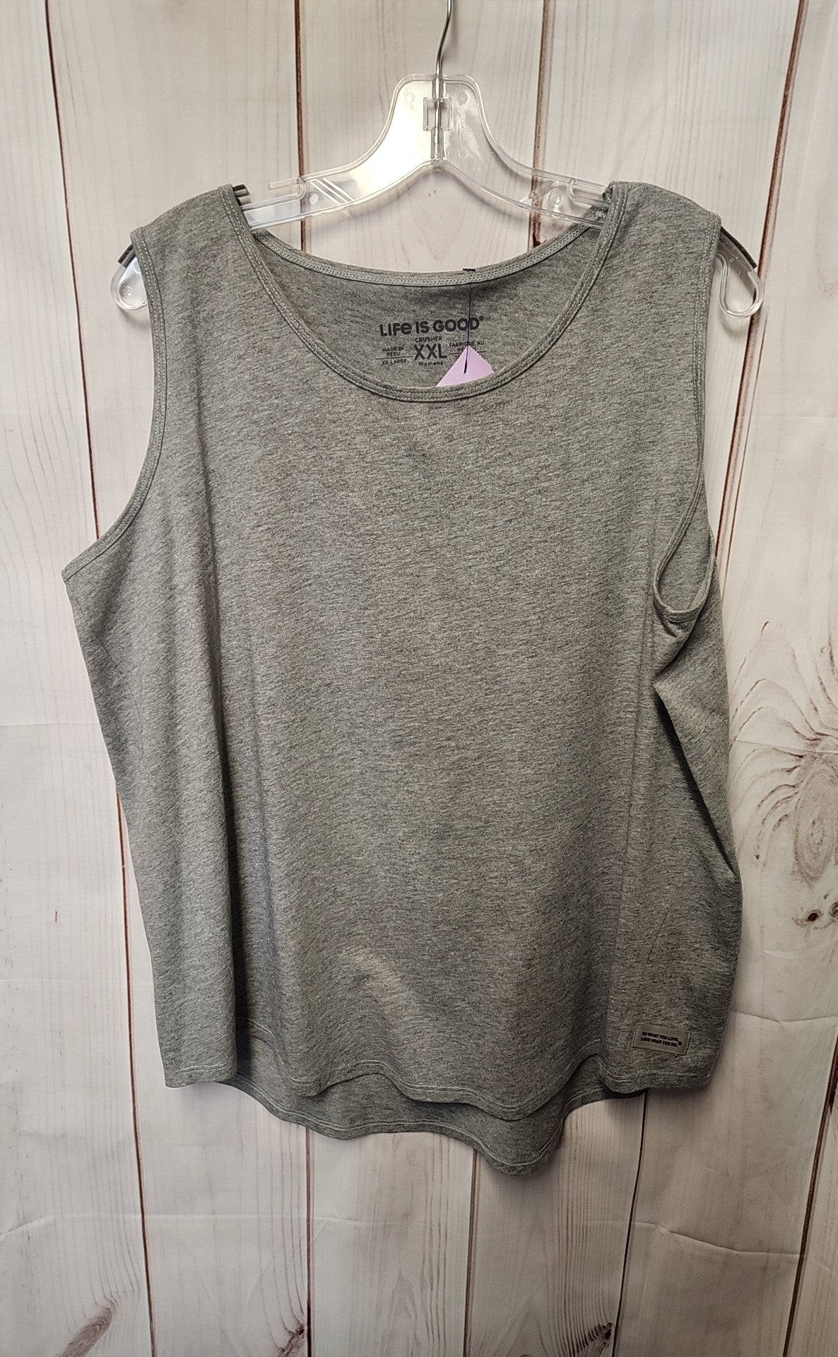 Life Is Good Women's Size XXL Gray Sleeveless Top