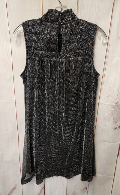 Nine West Women's Size S Black & Silver Dress
