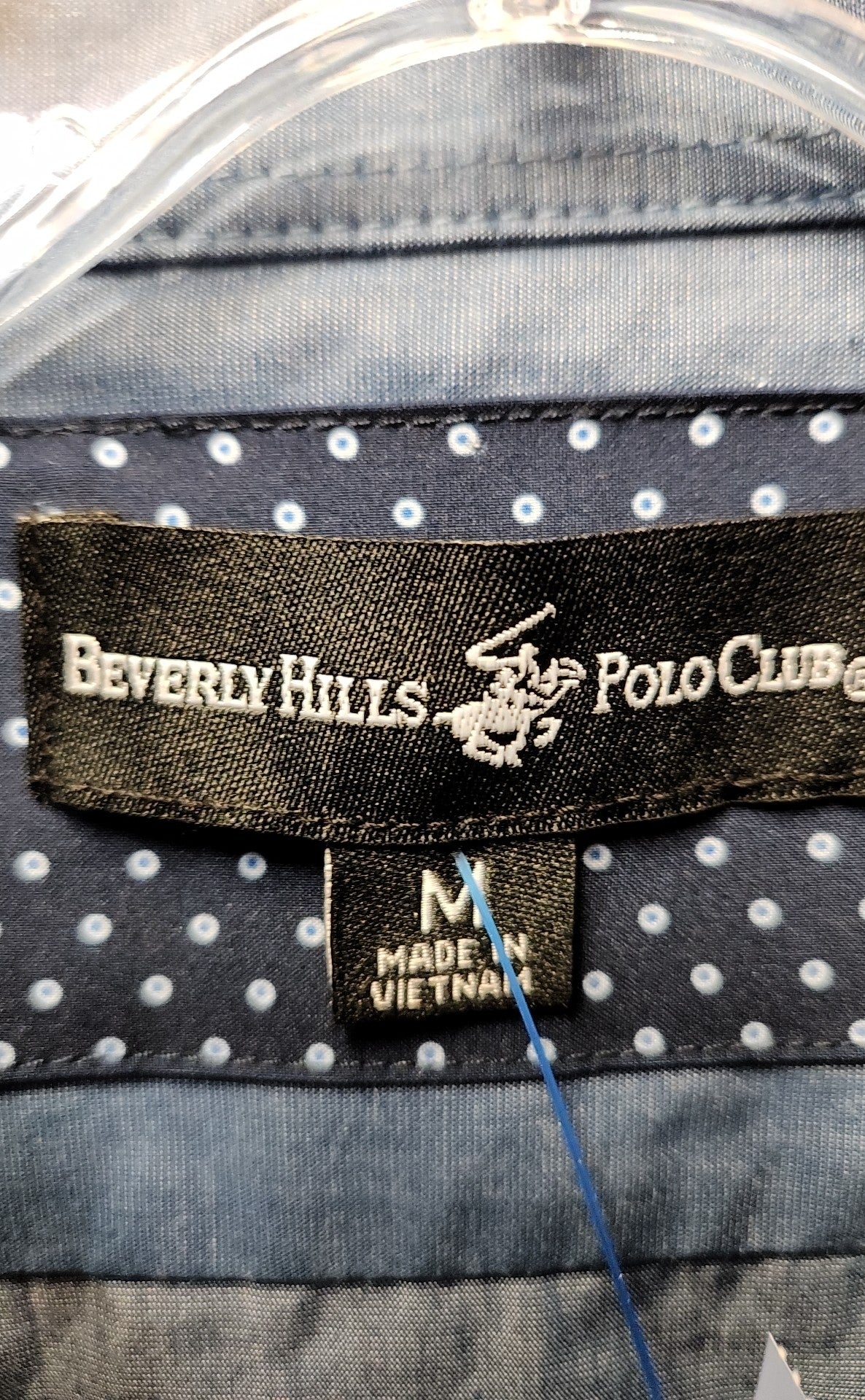 Beverly Hills Polo Club Men's Size M Blue Shirt