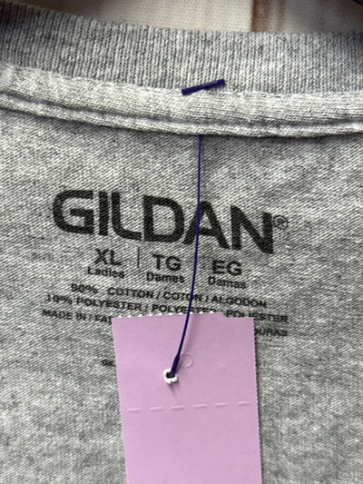 Gildan Women's Size XL Gray Short Sleeve Top