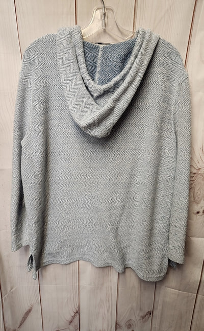 Ocean Drive Women's Size L Blue Sweatshirt