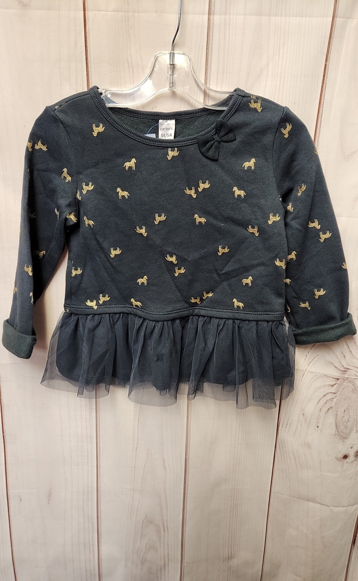 Carters Girl's Size 5 Gray Sweatshirt