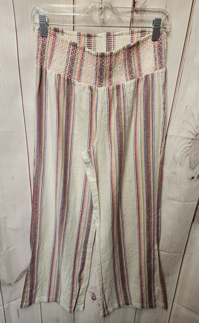 Indigo Rein Women's Size M White & Pink Pants