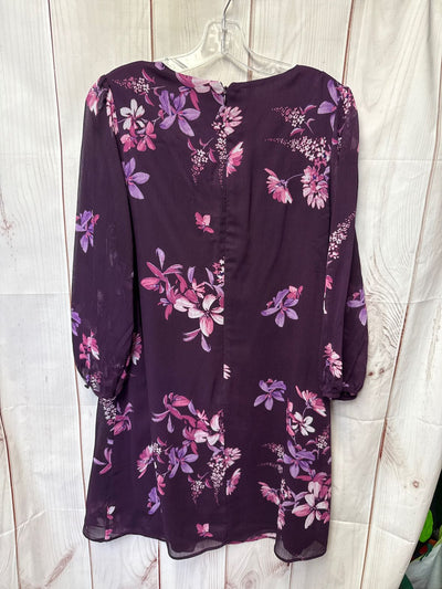 Calvin Klein Women's Size 10 Purple Floral Dress