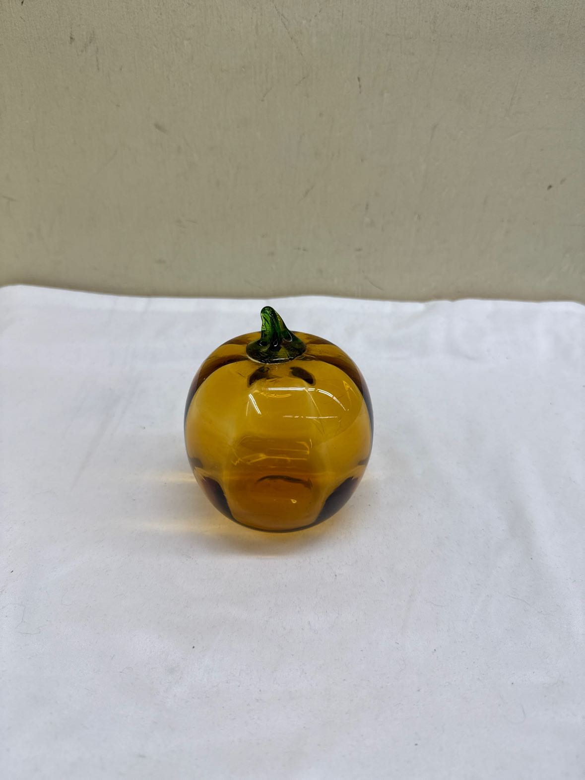 Glass Pumpkin Figurine