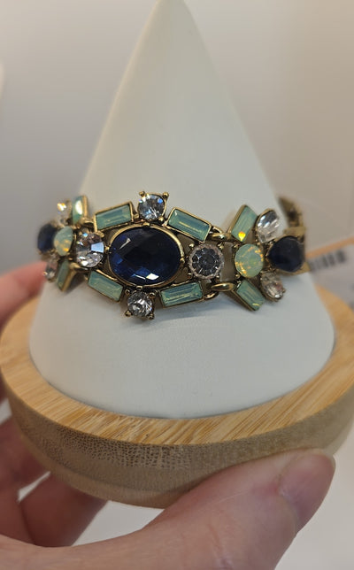 Blue Rhinestone Bracelet