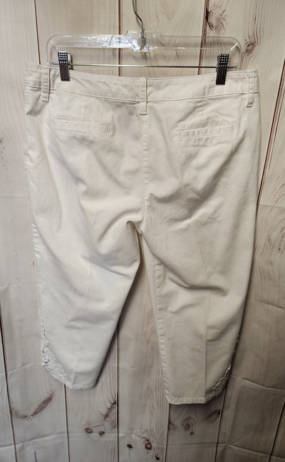 Zac & Rachel Women's Size 10 White Capris