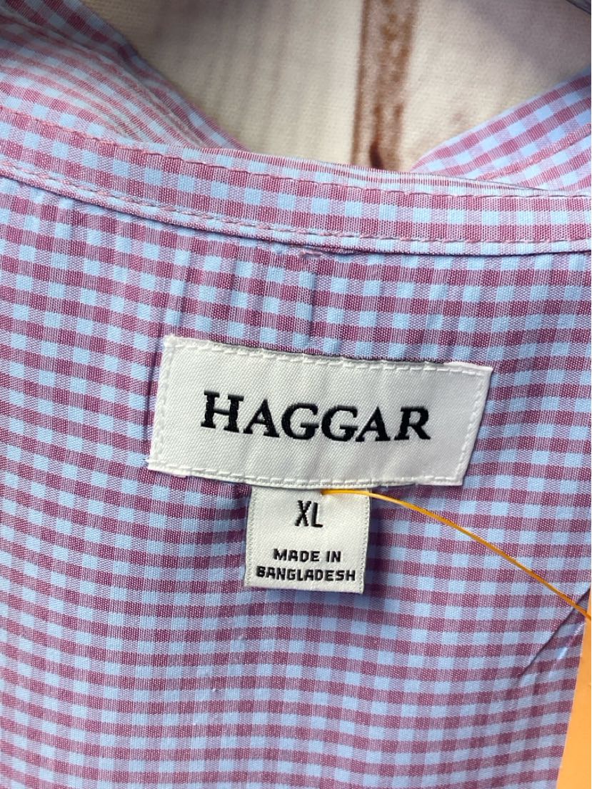 Haggar Men's Size XL Purple Shirt