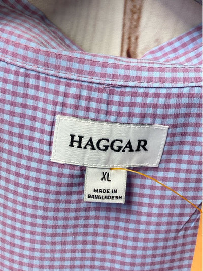 Haggar Men's Size XL Purple Shirt