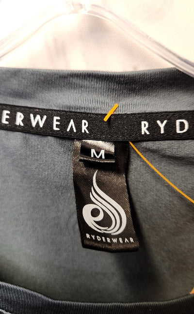 Ryderwear Women's Size M Gray Short Sleeve Top