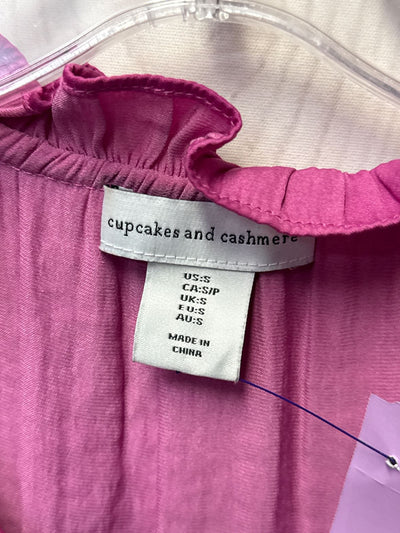 Cupcakes and Cashmere Women's Size S Pink Sleeveless Top