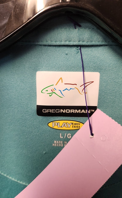 Greg Norman Men's Size L Green Shirt