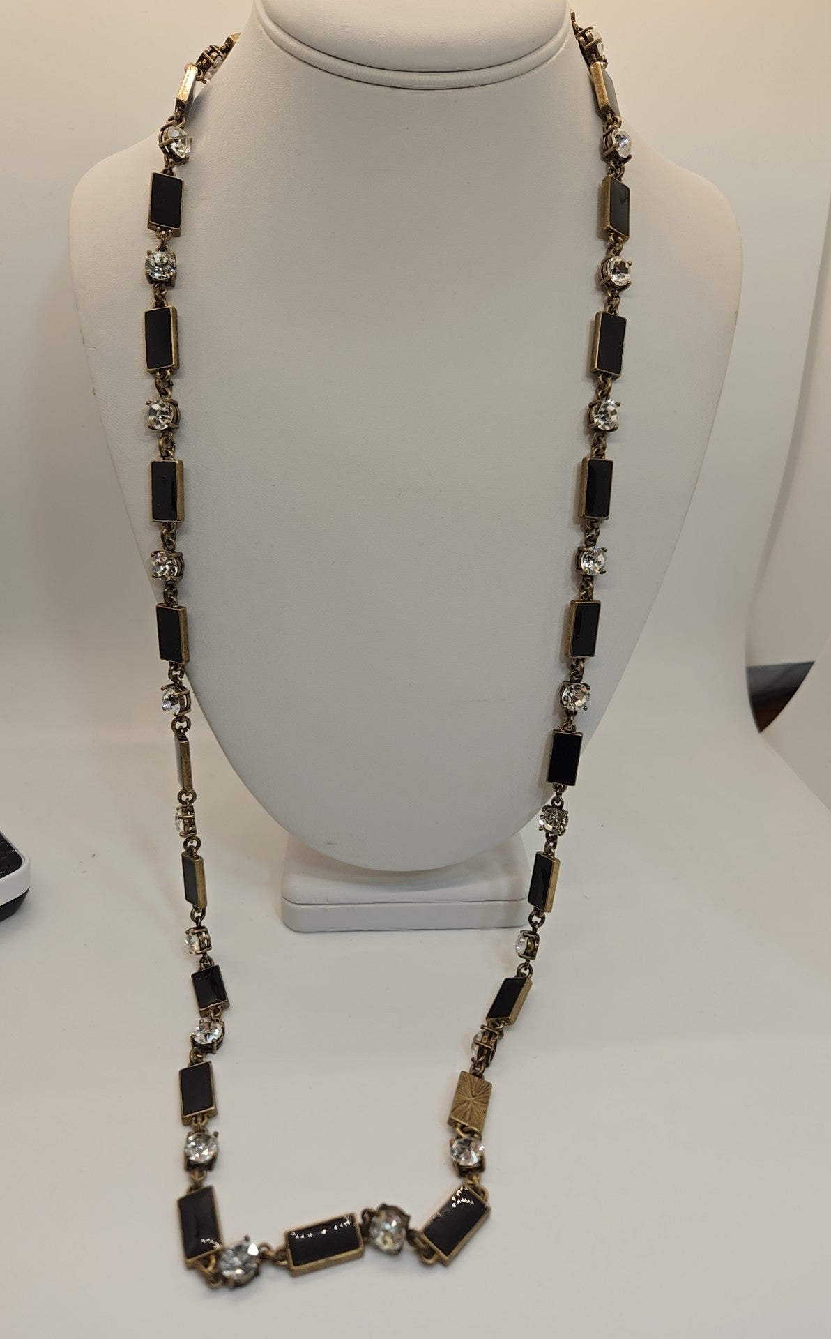 Black Rhinestone Necklace