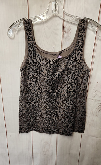 Soma Women's Size L Brown Animal Print Sleeveless Top